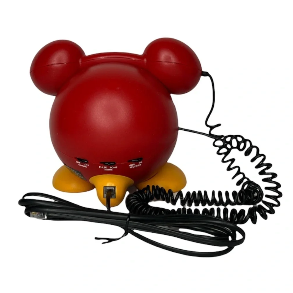 Disney‎ Mickey Phone Light Up Tone/Pulse Push Button 2004 Model DPH8020-C Tested